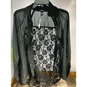 Black Rose Blouse